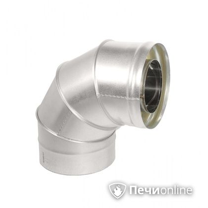 Колено 90° сэндвич Теплов и Сухов Отвод Термо 87* ОТ-Р 430-0.5/оцинковка D150/210 ТиС в Кирове