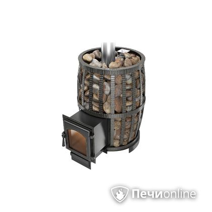 Дровяная печь-каменка Везувий Легенда Русский пар Ковка 18 (270) в Кирове