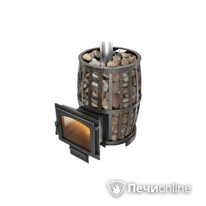 Дровяная печь-каменка Везувий Легенда Русский пар Ковка 18 (240) в Кирове
