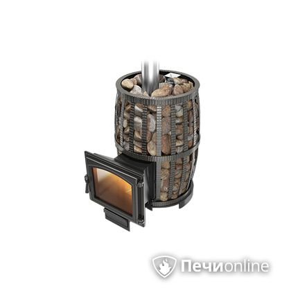 Дровяная печь-каменка Везувий Легенда Русский пар Ковка 24 (240) в Кирове