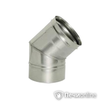 Дымоход Дымок Колено 45° одностенный 0.5 мм ОТНR45 120 в Кирове