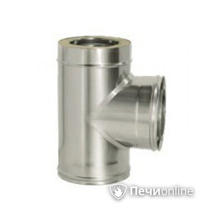 Дымоход Дымок Тройник 90° с изоляцией 0.5 мм. ТRFR90 120/200 в Кирове