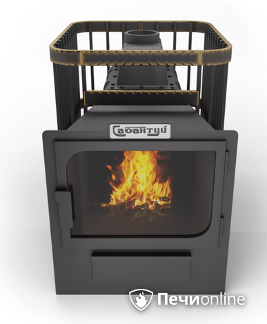 Дровяные печи-каменки Сабантуй Квадро Чугун 16 панорама в Кирове