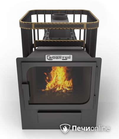 Дровяные печи-каменки Сабантуй Квадро Чугун 24 панорама в Кирове