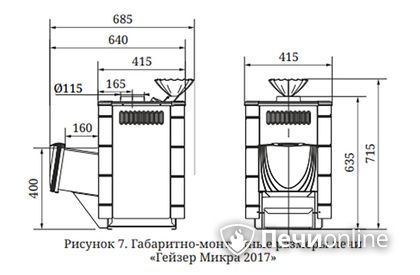 Дровяная печь-каменка TMF Гейзер Микра 2017 Inox ДА ЗК терракота в Кирове