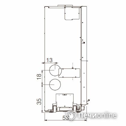 Каминная топка Edilkamin WINDO 90 nero в Кирове