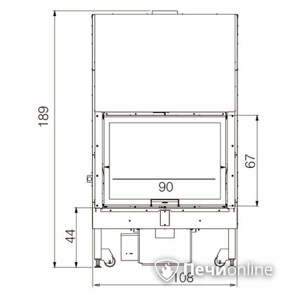Каминная топка Edilkamin BLOKK 90 N bianco в Кирове