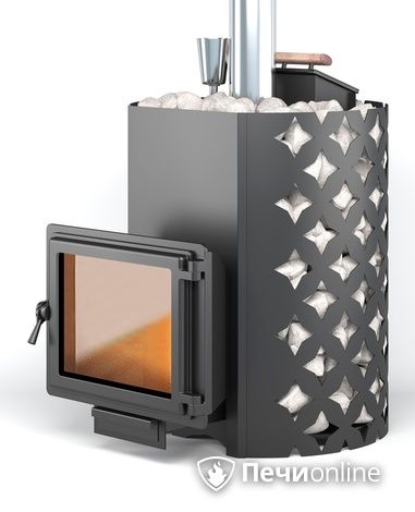 Дровяная печь-каменка Этна 24 (Панорама) Закрытая каменка в Кирове