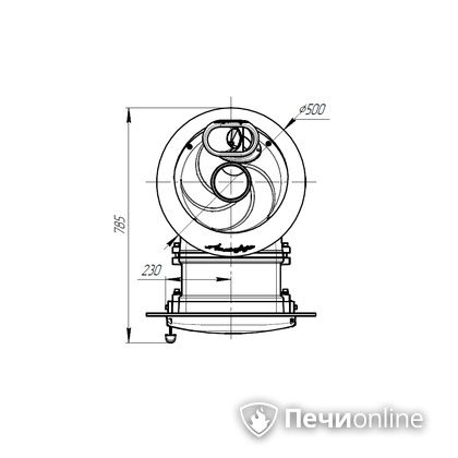 Дровяная печь-каменка Прометалл Атмосфера L ламель Окаменевшее дерево наборный рисунок в Кирове