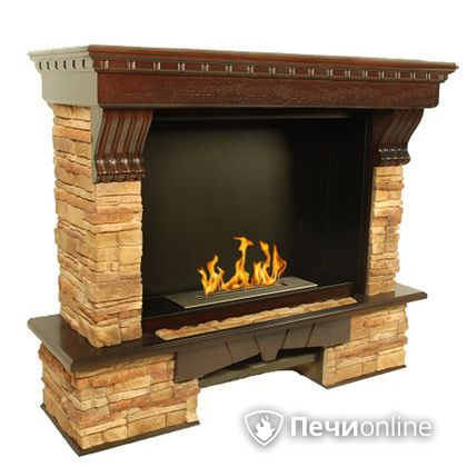 Биокамин Firebird Валенсия (Valencia) темный дуб, угловой в Кирове