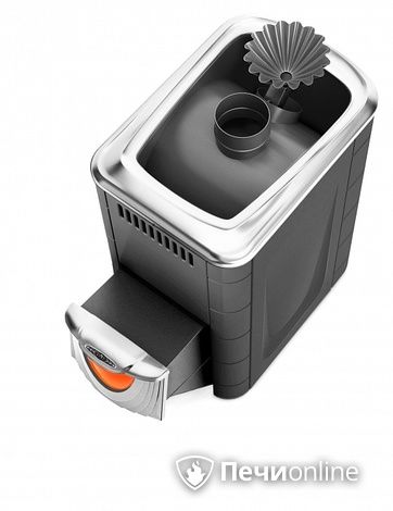 Дровяная банная печь TMF Ангара 2012 Inox ДНС ЗК антрацит в Кирове