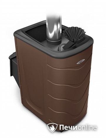 Дровяная банная печь TMF Гейзер 2014 Inox ДА ЗК шоколад в Кирове
