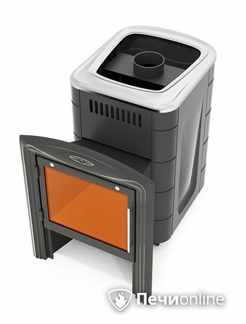 Дровяная банная печь TMF Компакт 2017 Inox Витра антрацит в Кирове
