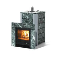 Дровяная печь-каменка ИзиСтим Ялта 25К (Змеевик), AISI430