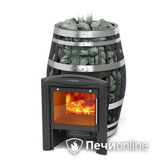 Дровяная банная печь TMF Саяны XXL 2015 Inox Витра с закрытой каменкой в Кирове