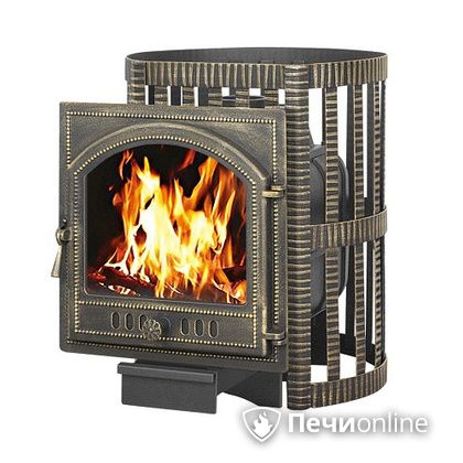 Дровяная банная печь Везувий Легенда Ковка 16 (205) чугун в Кирове