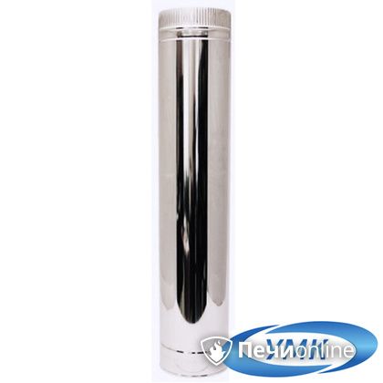 Дымоход УМК Труба D150 L=1.0 м 0.5 мм. нержавейка в Кирове