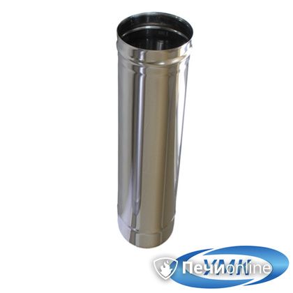 Дымоход УМК Труба D130 L=0.5 м 0.5 мм. нержавейка в Кирове
