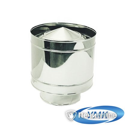 Дымоход УМК Зонт с дефлектором D80 0.5 мм нержавейка в Кирове