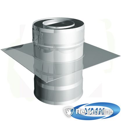 Дымоход УМК Монтажная площадка D115х200 Н+Н 1,0мм 0,5мм по воде в Кирове