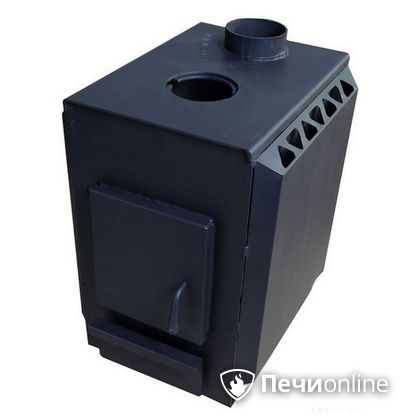 Печь буржуйка УЗПО Теплушка 200 с варочной поверхностью антрацит в Кирове