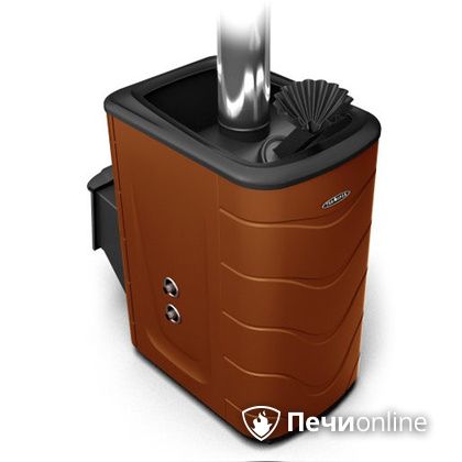 Дровяная банная печь TMF Гейзер 2014 Inox с теплообменником терракота в Кирове