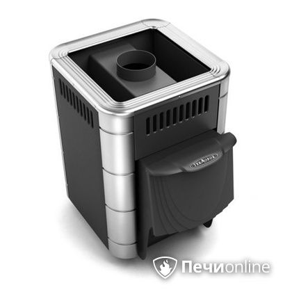 Дровяная банная печь TMF Оса Inox дверь антрацит короткий канал антрацит в Кирове