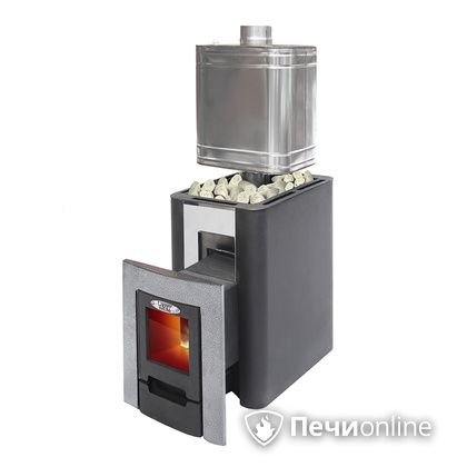 Дровяная банная печь УЗПО Жарсталь Волжанка Порта дверца со стеклом в Кирове