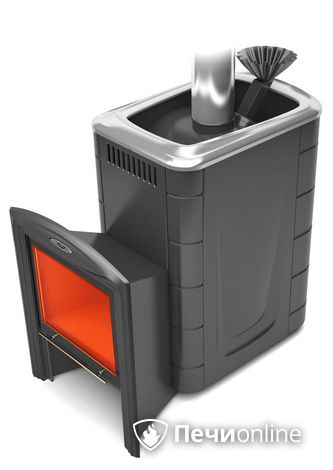 Дровяная банная печь TMF Гейзер Супер Inox Витра ЗК антрацит в Кирове
